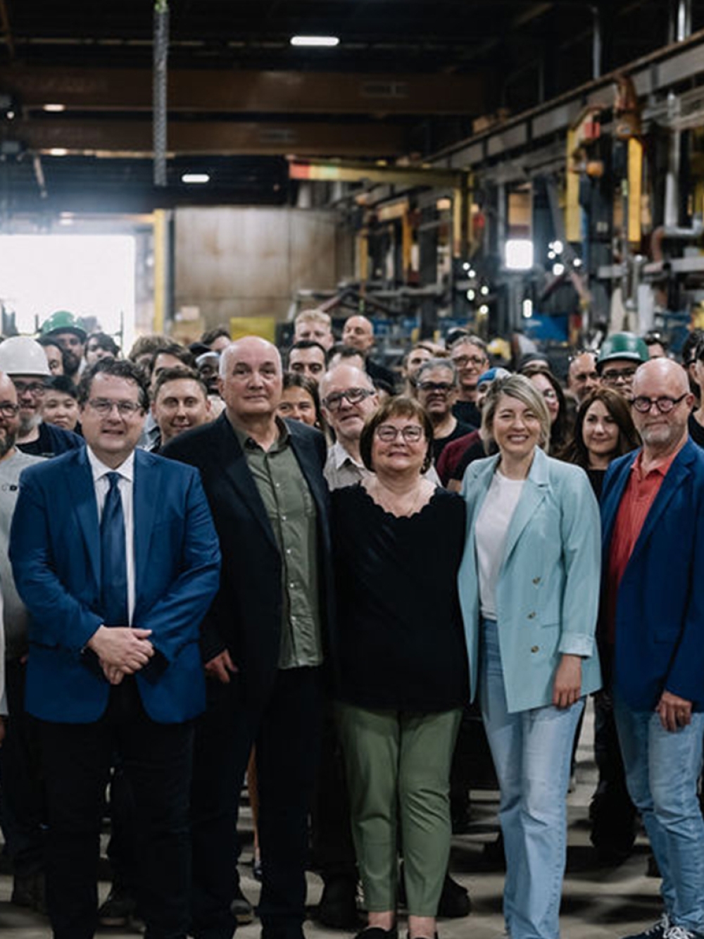 Groupe rassemblé pour l'annonce de financement du groupe ADF